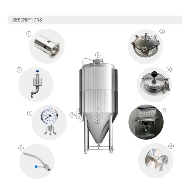 Side Manhole Fermentation Tank Supplier factory
